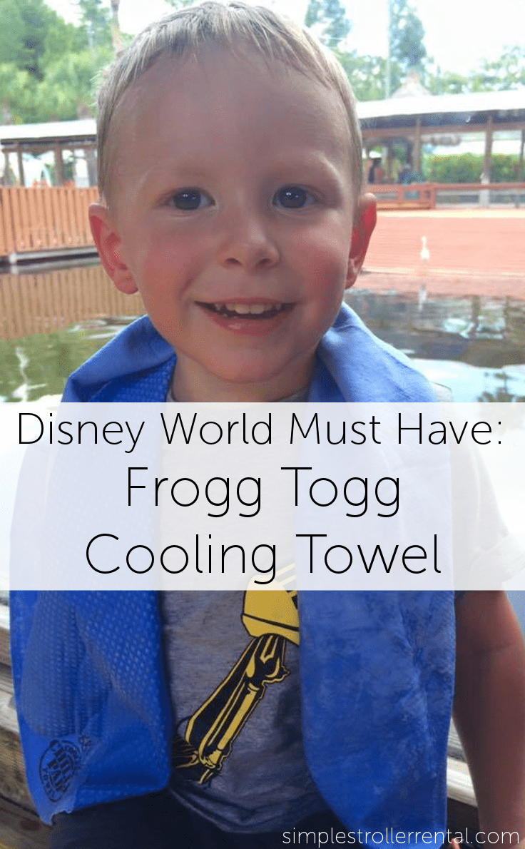 How to Keep Your Kids Cool on Your Disney, Sea World, or Universal Vacation: Frogg Togg Cooling Towels - Available from Simple Stroller Rental - simplestrollerrental.com